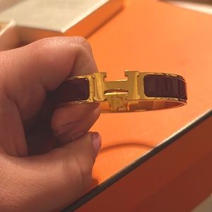 Hermes Clic H Bracelet (Maroon)